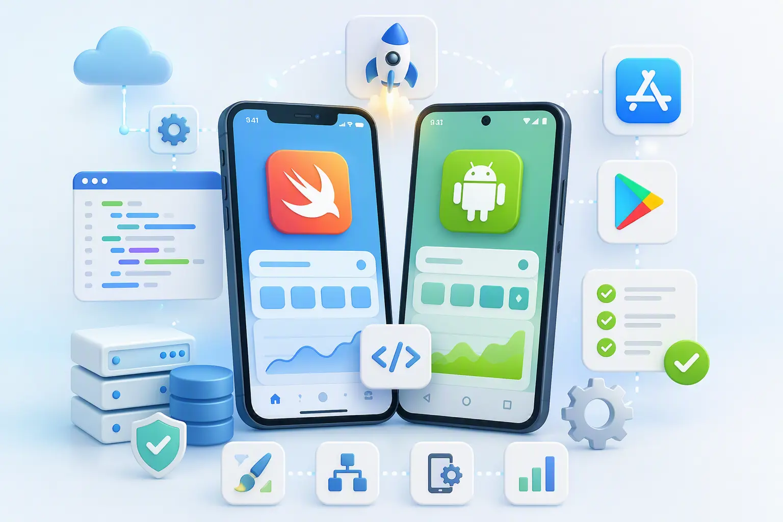 iOS 與 Android 原生 App 介面設計展示