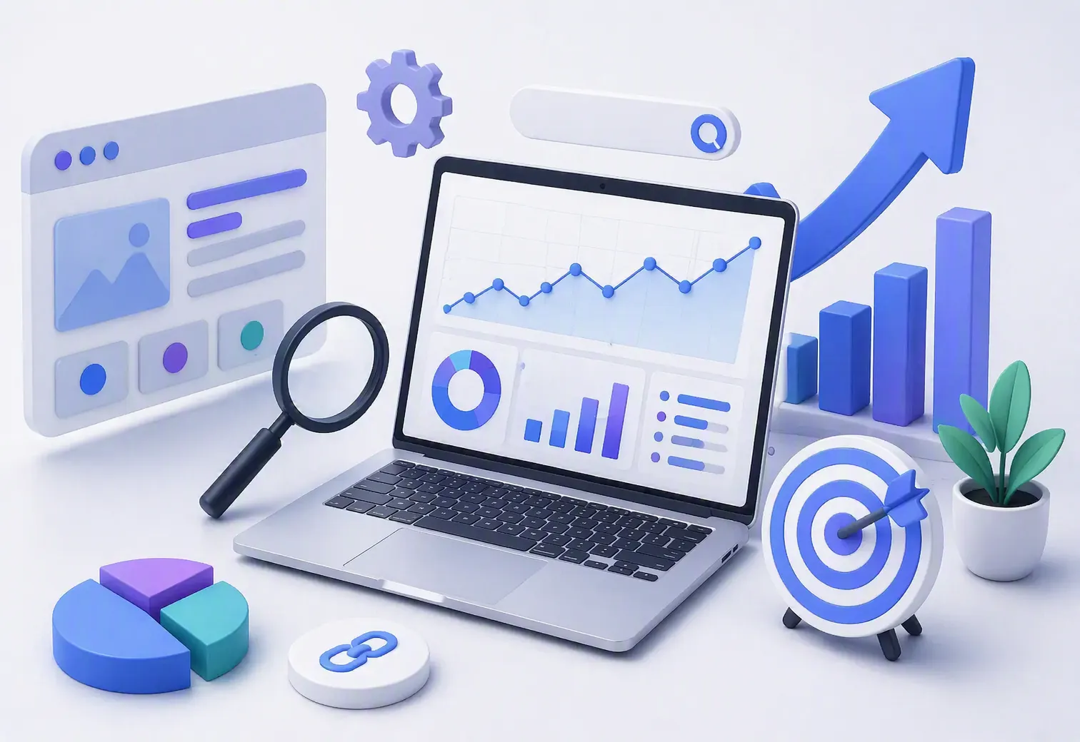 SEO 與廣告成效數據儀表板：排名、流量與轉換分析